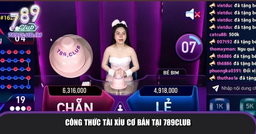 Hướng dẫn công thức tài xỉu cơ bản tại 789Club