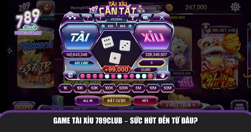 Game Tài Xỉu 789Club thu hút đông đảo người chơi 