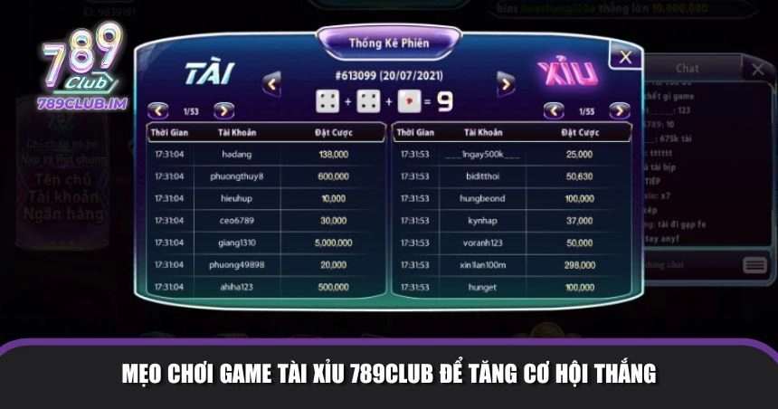 Những bí quyết giúp bạn nâng cao cơ hội chiến thắng trong game tài xỉu 789Club